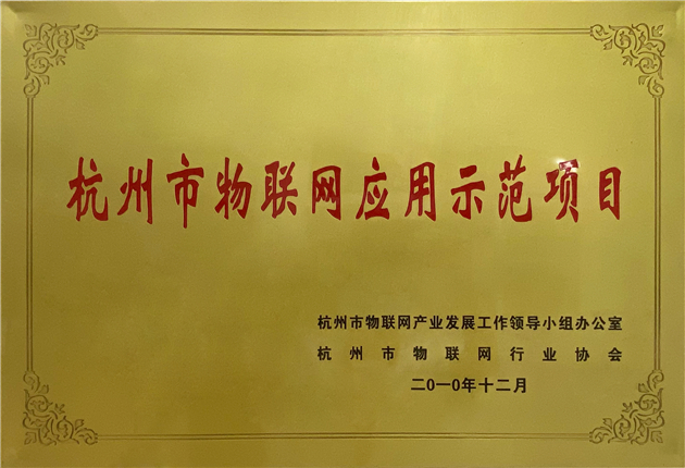 杭州市物联网应用示范项目